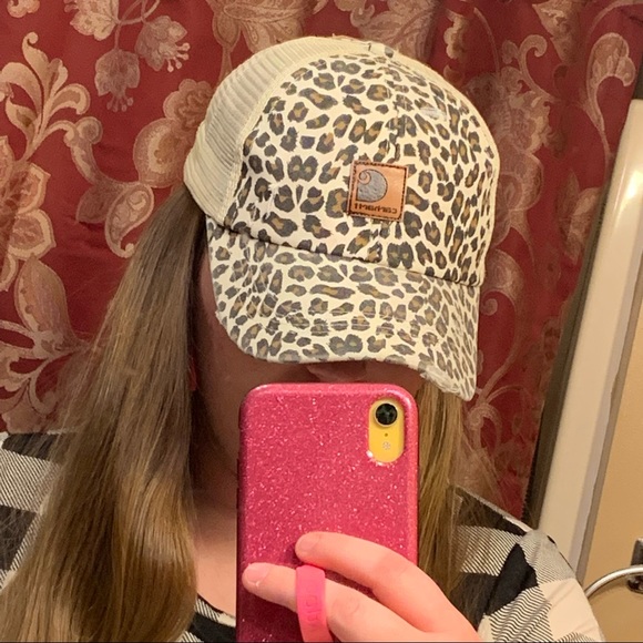 Carhartt Accessories - Leopard Print Criss Cross Baseball Cap